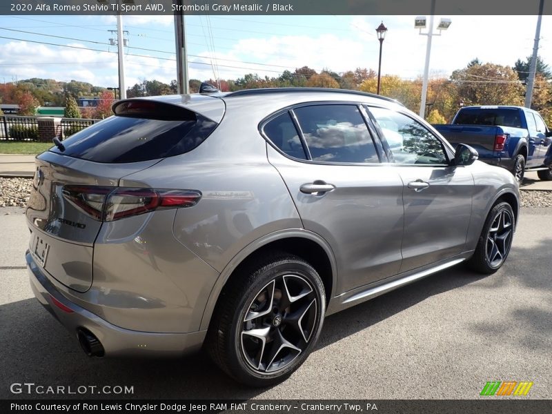 Stromboli Gray Metallic / Black 2020 Alfa Romeo Stelvio TI Sport AWD