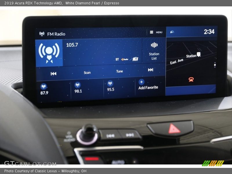 White Diamond Pearl / Espresso 2019 Acura RDX Technology AWD