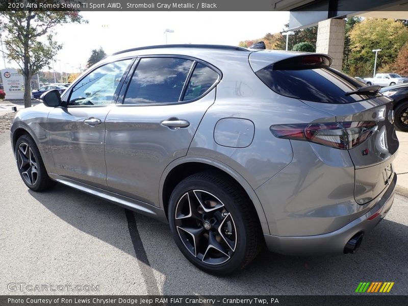 Stromboli Gray Metallic / Black 2020 Alfa Romeo Stelvio TI Sport AWD