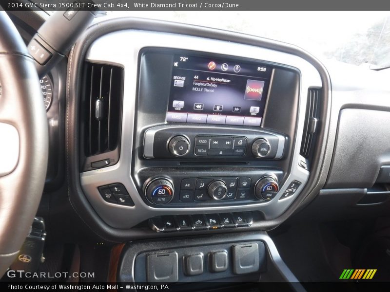 White Diamond Tricoat / Cocoa/Dune 2014 GMC Sierra 1500 SLT Crew Cab 4x4