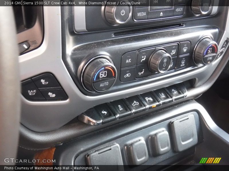 White Diamond Tricoat / Cocoa/Dune 2014 GMC Sierra 1500 SLT Crew Cab 4x4