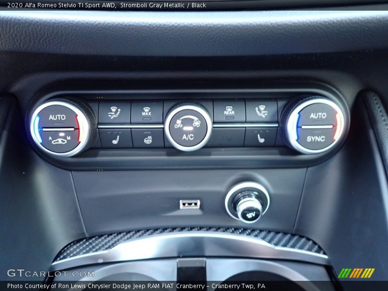 Controls of 2020 Stelvio TI Sport AWD