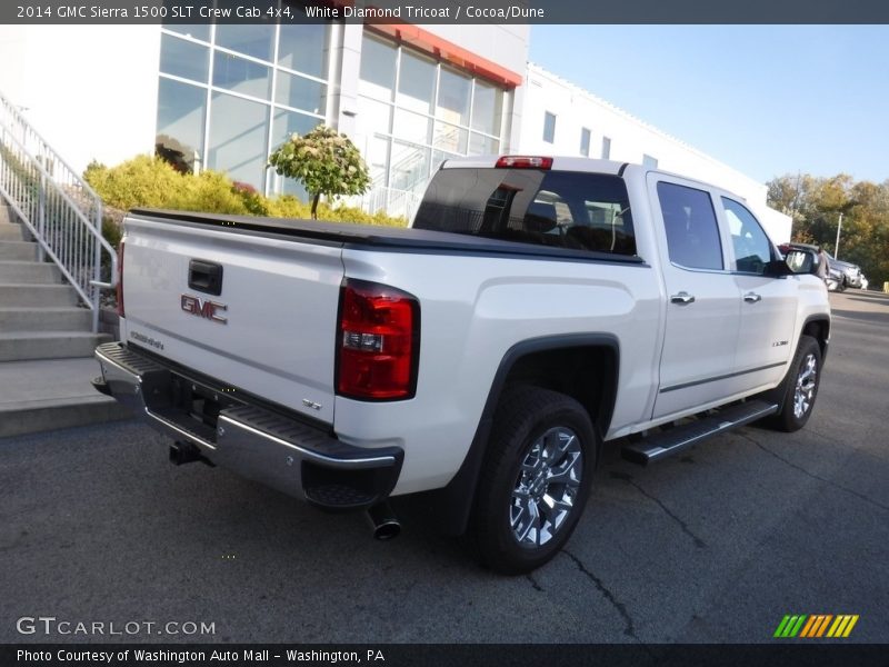 White Diamond Tricoat / Cocoa/Dune 2014 GMC Sierra 1500 SLT Crew Cab 4x4