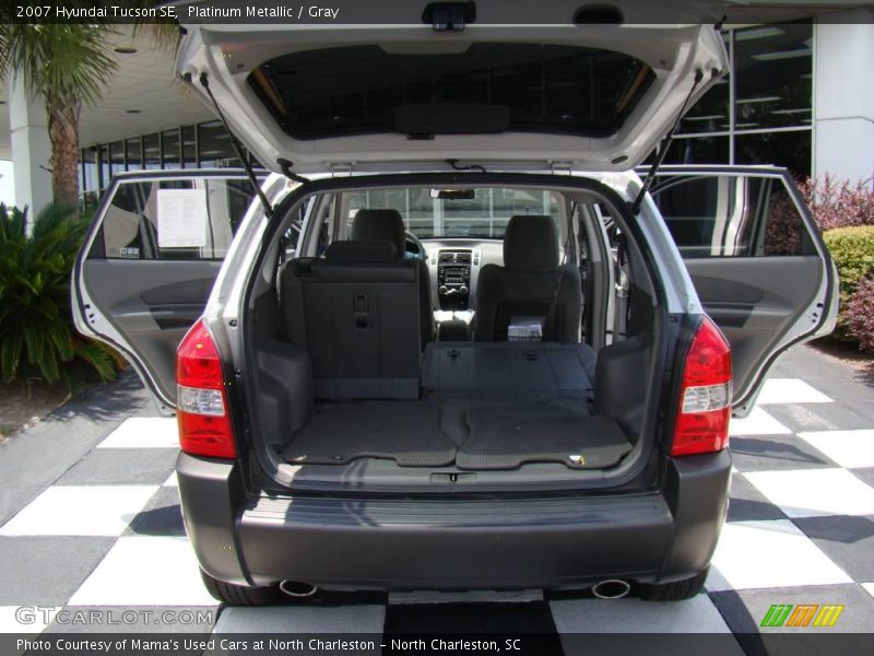 Platinum Metallic / Gray 2007 Hyundai Tucson SE