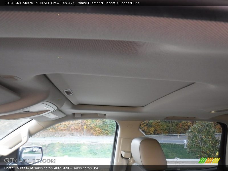 White Diamond Tricoat / Cocoa/Dune 2014 GMC Sierra 1500 SLT Crew Cab 4x4