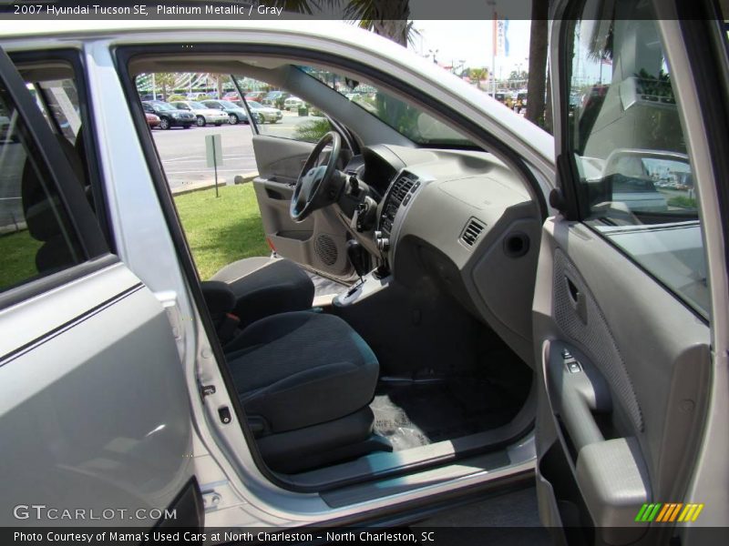 Platinum Metallic / Gray 2007 Hyundai Tucson SE