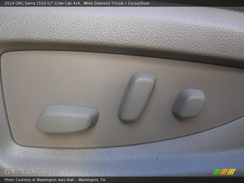 White Diamond Tricoat / Cocoa/Dune 2014 GMC Sierra 1500 SLT Crew Cab 4x4