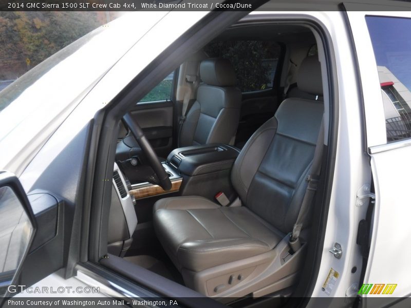 White Diamond Tricoat / Cocoa/Dune 2014 GMC Sierra 1500 SLT Crew Cab 4x4