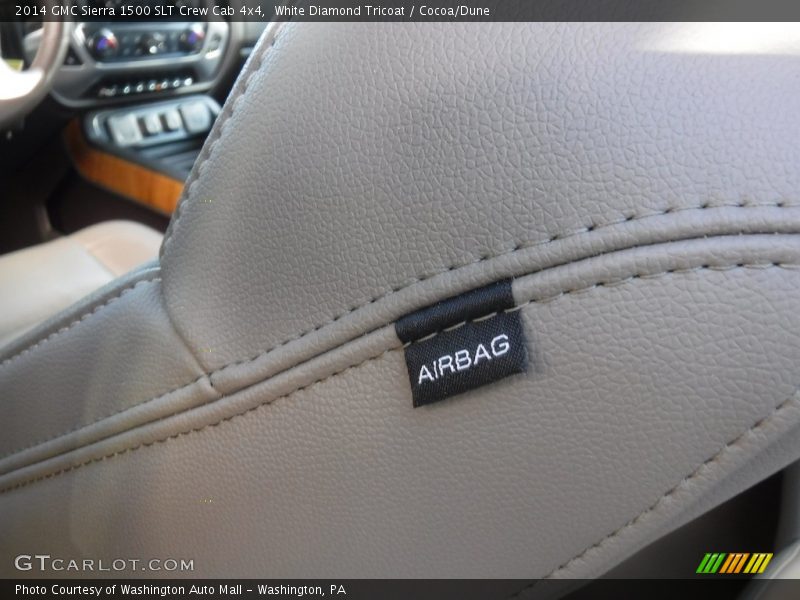 White Diamond Tricoat / Cocoa/Dune 2014 GMC Sierra 1500 SLT Crew Cab 4x4