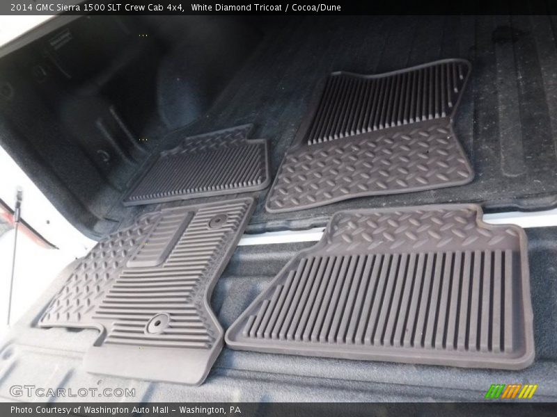White Diamond Tricoat / Cocoa/Dune 2014 GMC Sierra 1500 SLT Crew Cab 4x4