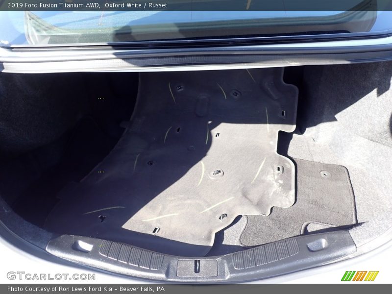 Oxford White / Russet 2019 Ford Fusion Titanium AWD