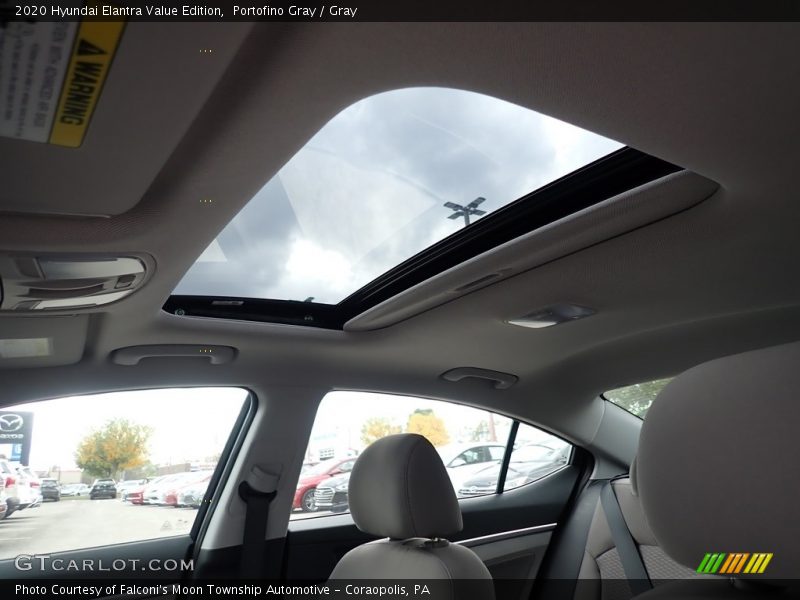 Portofino Gray / Gray 2020 Hyundai Elantra Value Edition
