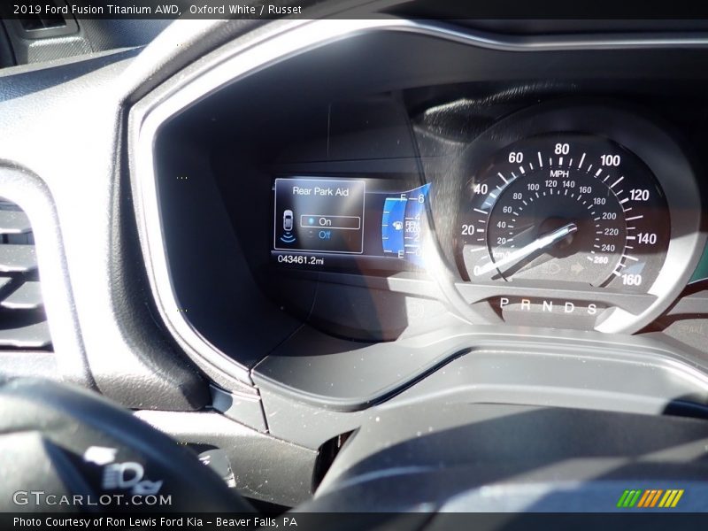 Oxford White / Russet 2019 Ford Fusion Titanium AWD