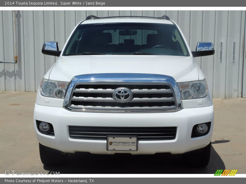 Super White / Sand Beige 2014 Toyota Sequoia Limited