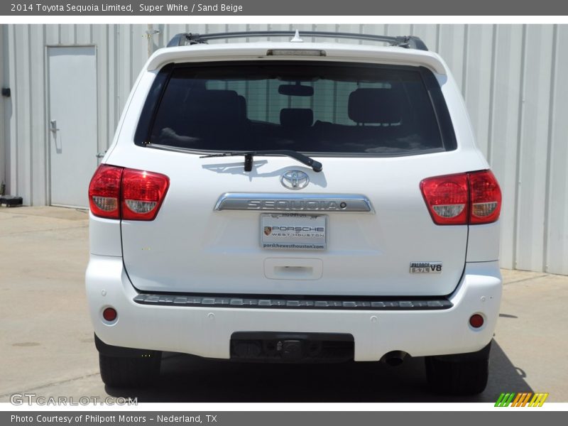 Super White / Sand Beige 2014 Toyota Sequoia Limited