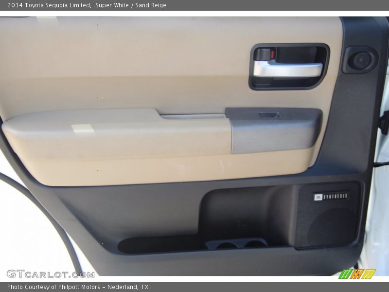 Super White / Sand Beige 2014 Toyota Sequoia Limited