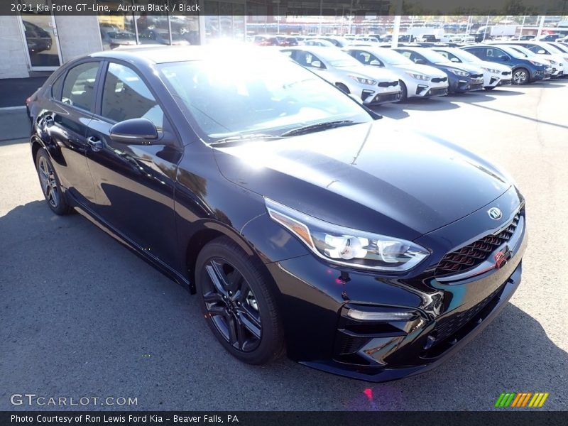 Aurora Black / Black 2021 Kia Forte GT-Line