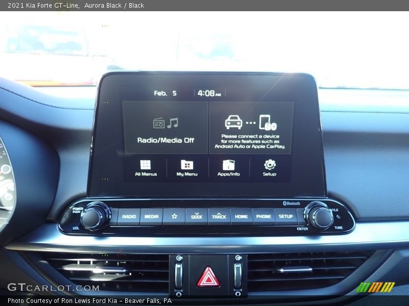 Aurora Black / Black 2021 Kia Forte GT-Line