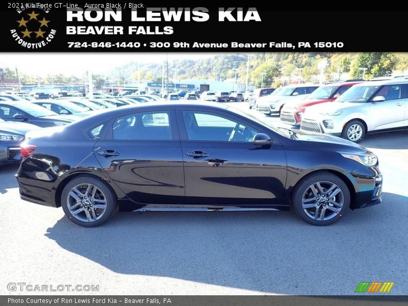 Aurora Black / Black 2021 Kia Forte GT-Line