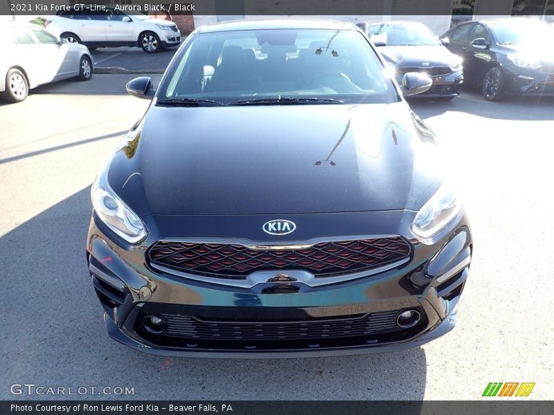 Aurora Black / Black 2021 Kia Forte GT-Line