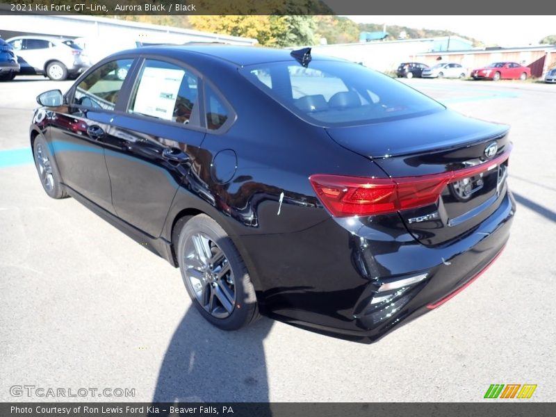 Aurora Black / Black 2021 Kia Forte GT-Line