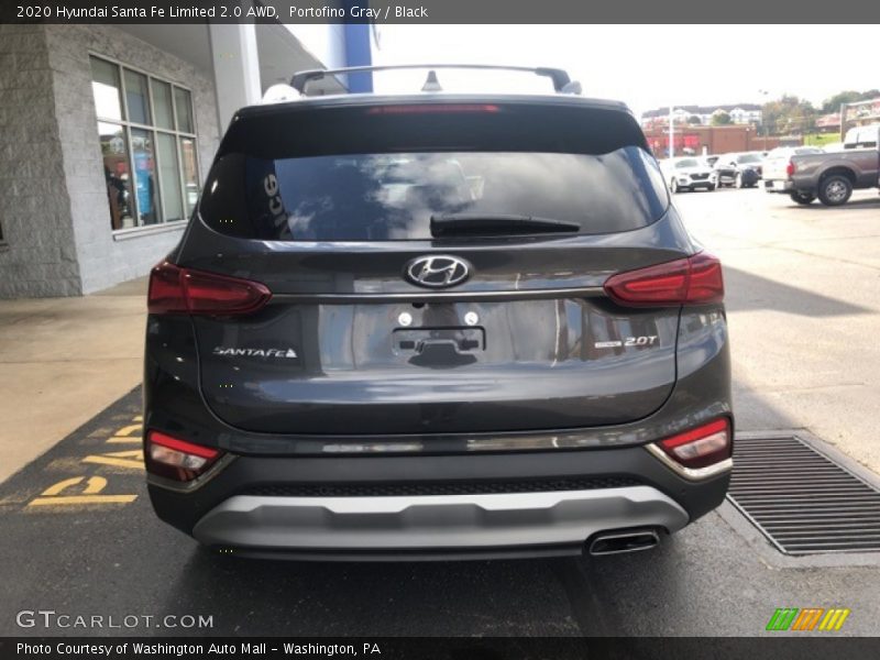 Portofino Gray / Black 2020 Hyundai Santa Fe Limited 2.0 AWD