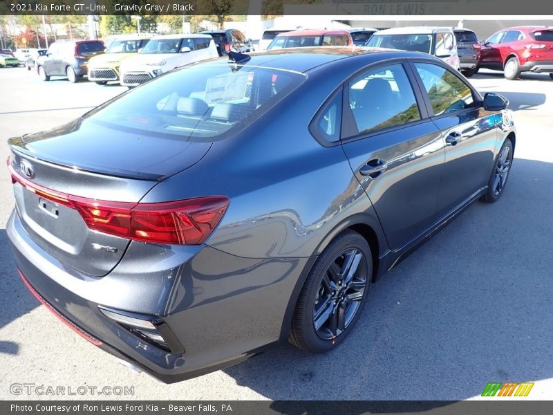 Gravity Gray / Black 2021 Kia Forte GT-Line