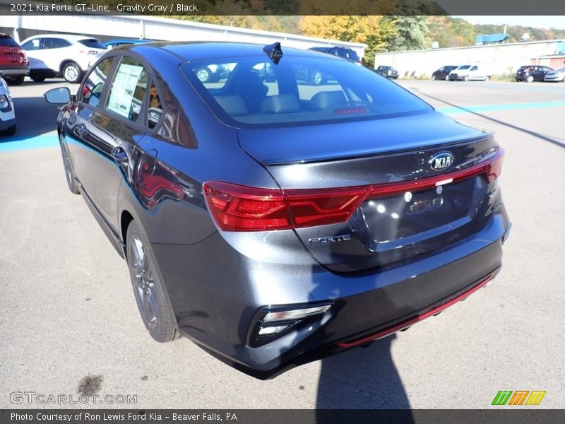 Gravity Gray / Black 2021 Kia Forte GT-Line