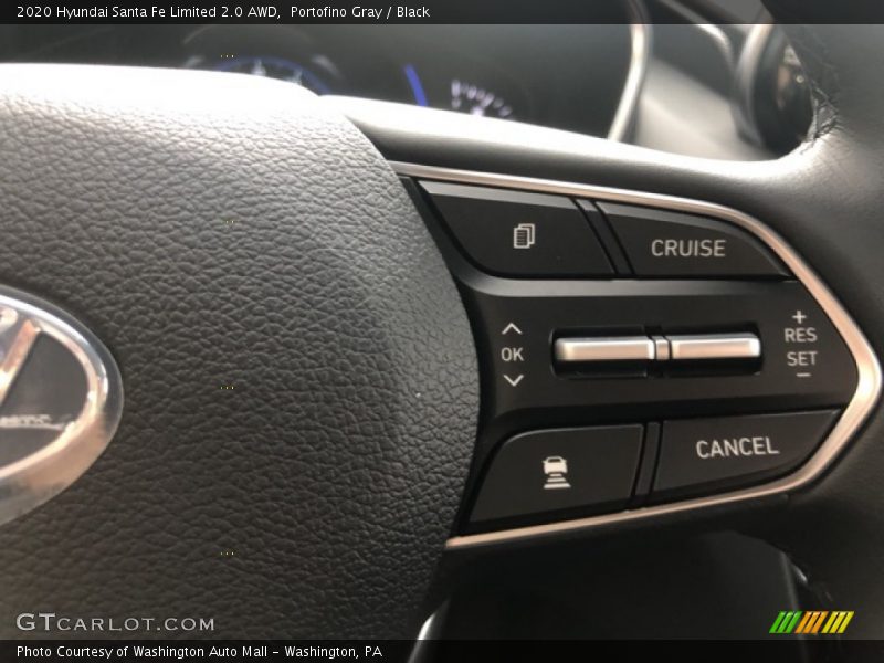Portofino Gray / Black 2020 Hyundai Santa Fe Limited 2.0 AWD