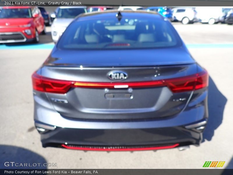 Gravity Gray / Black 2021 Kia Forte GT-Line