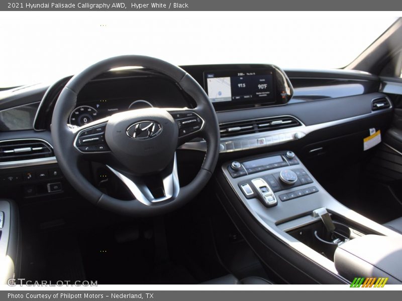 Hyper White / Black 2021 Hyundai Palisade Calligraphy AWD