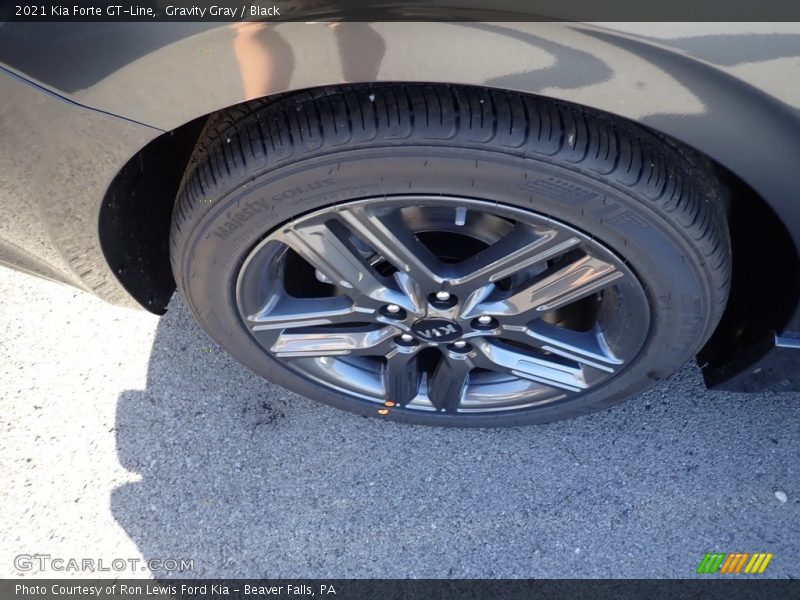 Gravity Gray / Black 2021 Kia Forte GT-Line
