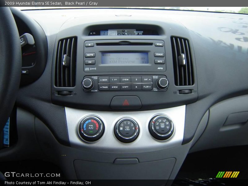 Black Pearl / Gray 2009 Hyundai Elantra SE Sedan