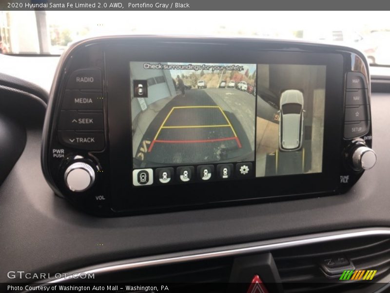 Portofino Gray / Black 2020 Hyundai Santa Fe Limited 2.0 AWD