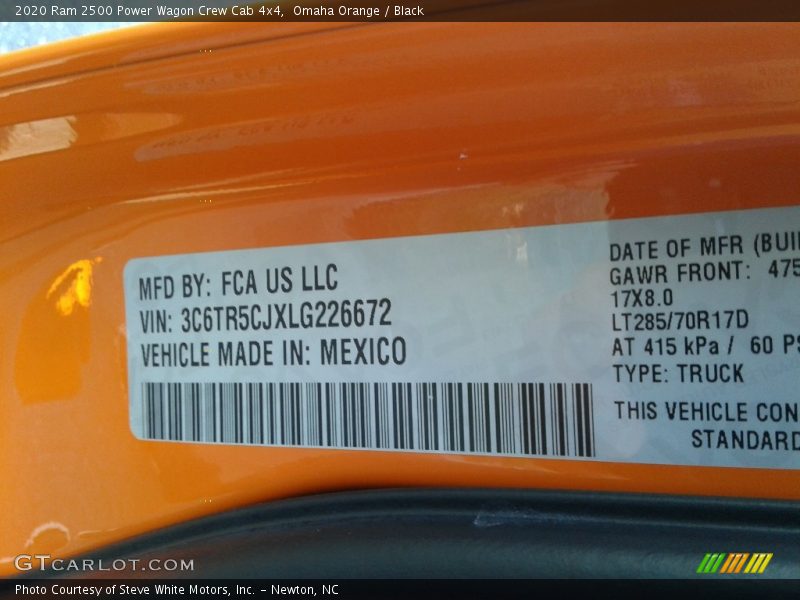Omaha Orange / Black 2020 Ram 2500 Power Wagon Crew Cab 4x4