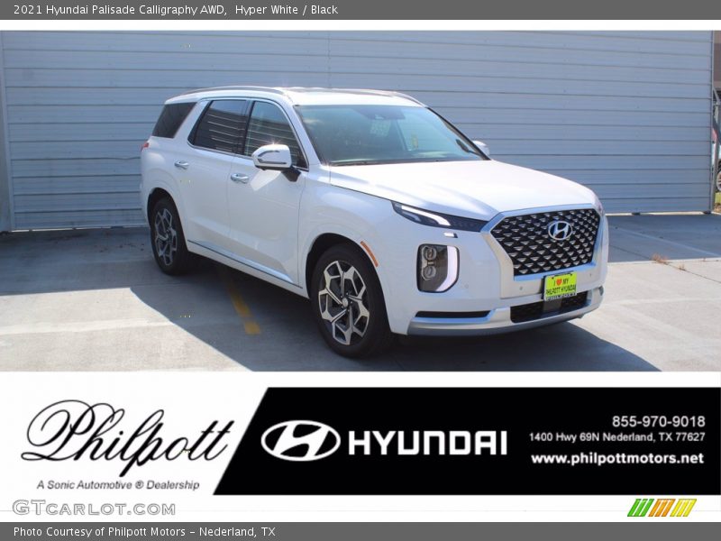 Hyper White / Black 2021 Hyundai Palisade Calligraphy AWD