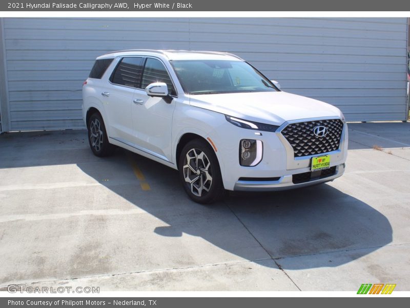 Hyper White / Black 2021 Hyundai Palisade Calligraphy AWD
