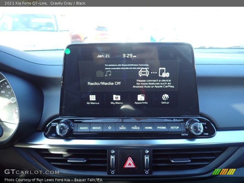 Gravity Gray / Black 2021 Kia Forte GT-Line