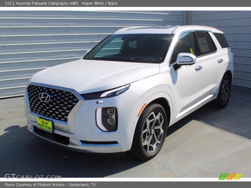 Hyper White / Black 2021 Hyundai Palisade Calligraphy AWD