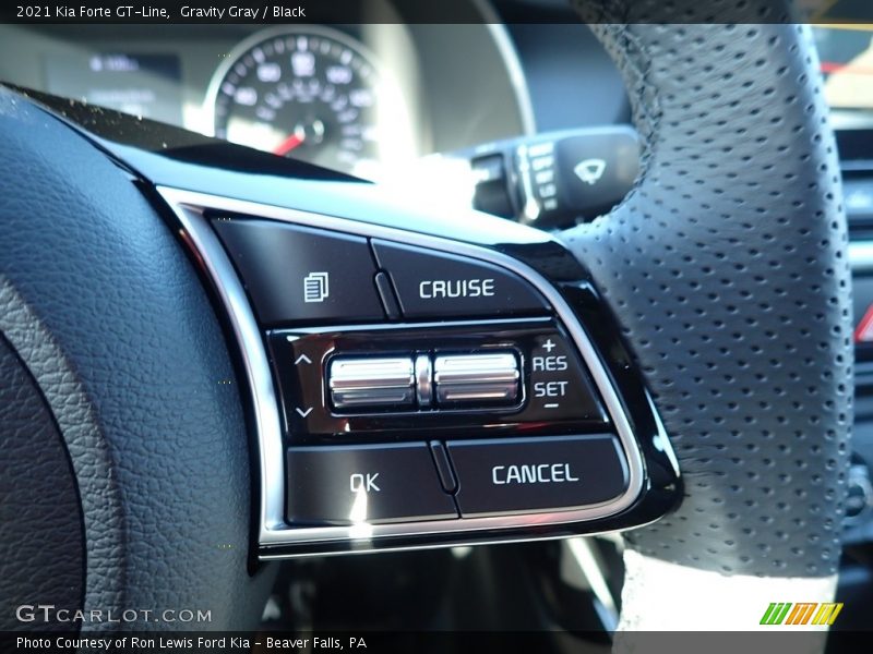 Gravity Gray / Black 2021 Kia Forte GT-Line