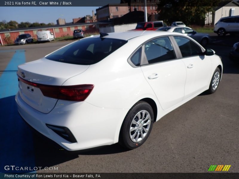 Clear White / Black 2021 Kia Forte FE