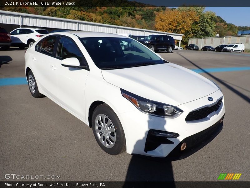 Clear White / Black 2021 Kia Forte FE