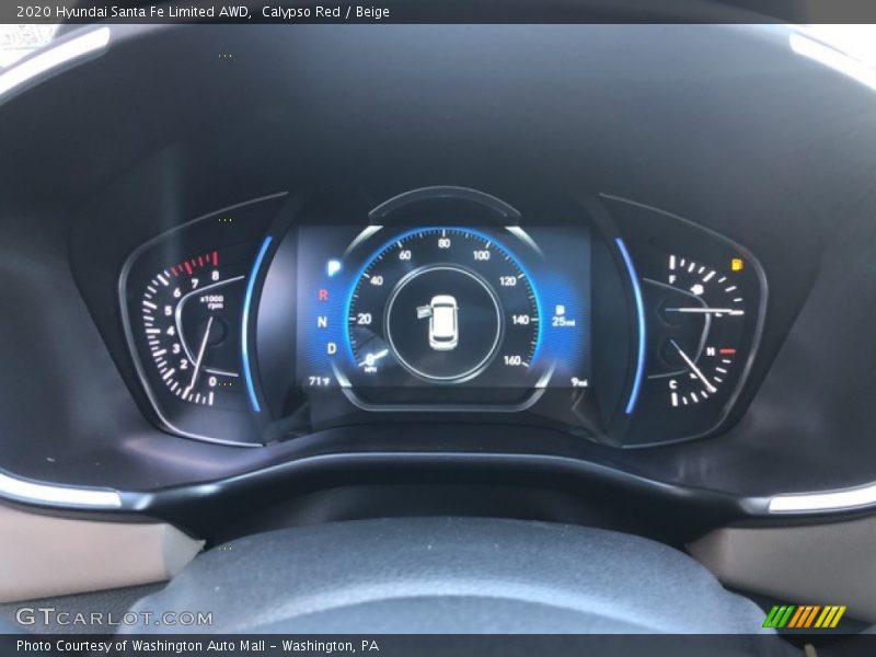 Calypso Red / Beige 2020 Hyundai Santa Fe Limited AWD