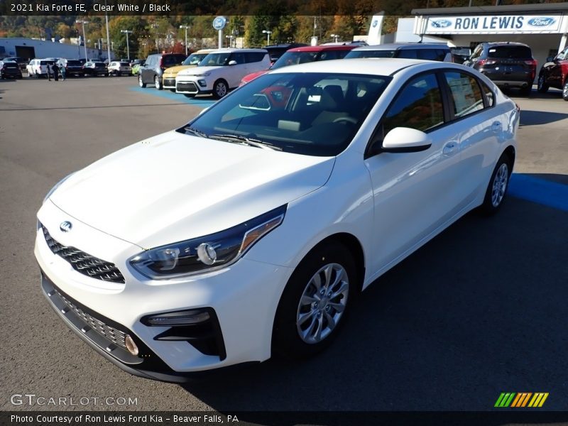 Clear White / Black 2021 Kia Forte FE