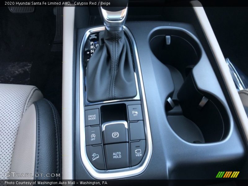 Calypso Red / Beige 2020 Hyundai Santa Fe Limited AWD