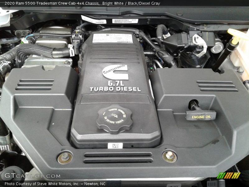Bright White / Black/Diesel Gray 2020 Ram 5500 Tradesman Crew Cab 4x4 Chassis