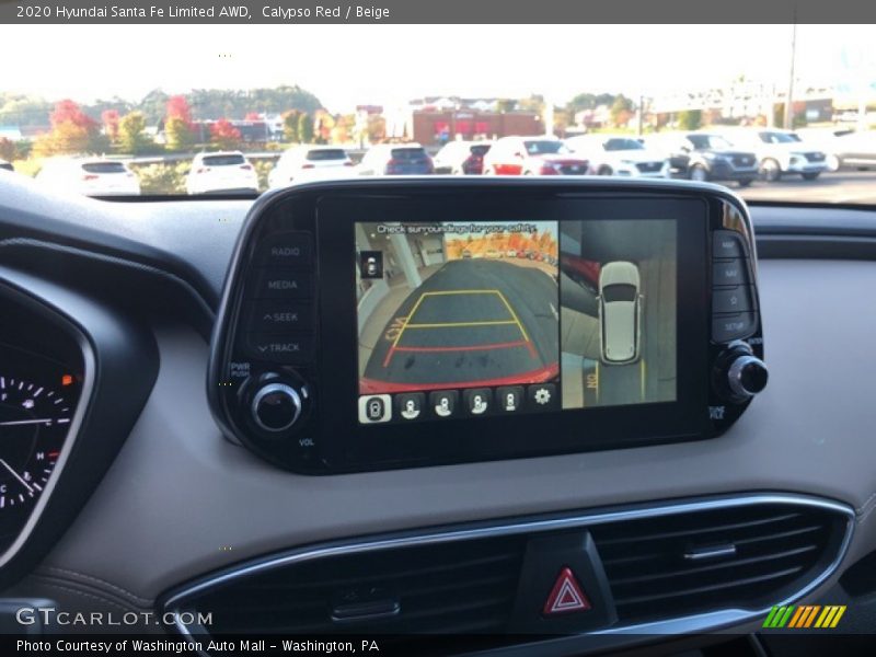 Calypso Red / Beige 2020 Hyundai Santa Fe Limited AWD
