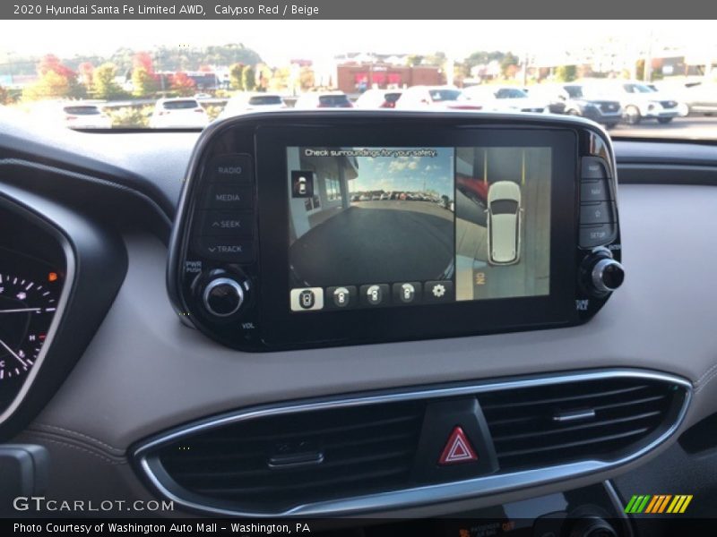 Calypso Red / Beige 2020 Hyundai Santa Fe Limited AWD