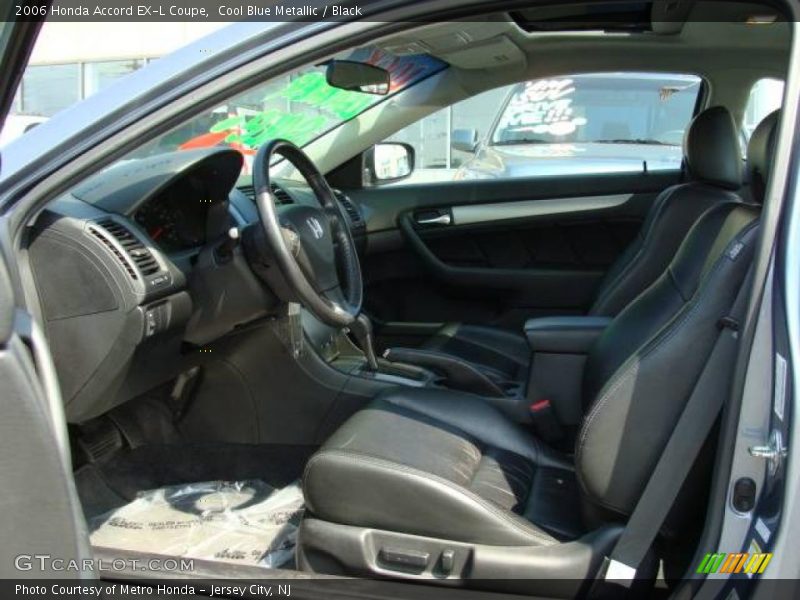 Cool Blue Metallic / Black 2006 Honda Accord EX-L Coupe