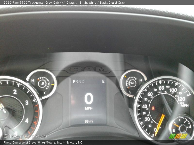 Bright White / Black/Diesel Gray 2020 Ram 5500 Tradesman Crew Cab 4x4 Chassis
